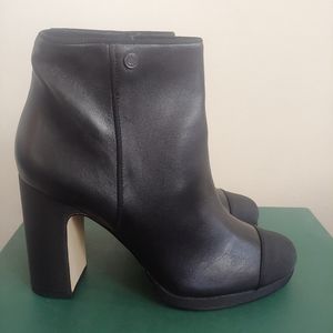 Karl Lagerfeld Paris Black Leather Lainey Boot